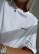 W S S Script Embroidery T-S - White   Black Fashion