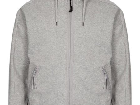 Sweatshirts-Hooded Open - Grey Melang For Sale