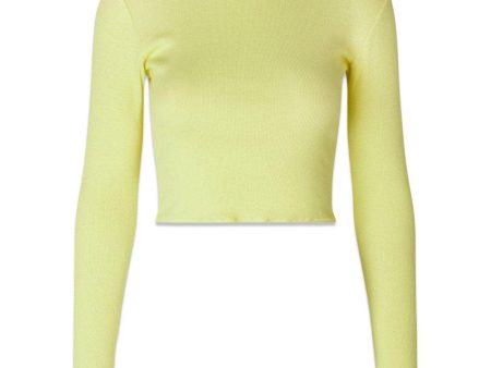 IgorMD LS crop top - Yellow Pear Online