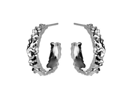 Aio Medium Earrings - Sterling Silver Sale