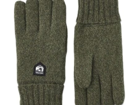 Basic Wool Glove - Olive Cheap