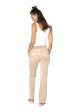 Del Ray Classic Velour Pant Pocket Design - Warm Taupe For Cheap