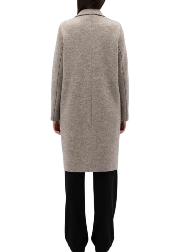 Women overcoat pressed wool - Natural Casha Supply