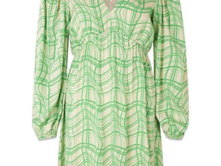 CarsenMD LS print dress - Distorted Check on Sale