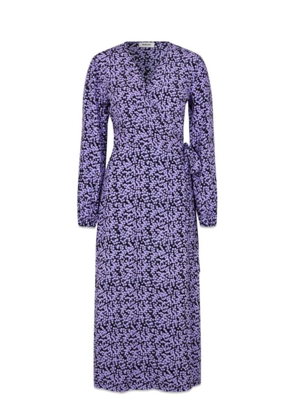 ChesliMD print wrap dress - Purple Flower Buds on Sale