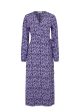 ChesliMD print wrap dress - Purple Flower Buds on Sale