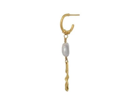 Alfie Earring - Sterling Silver (925) Gold Plated Online Sale