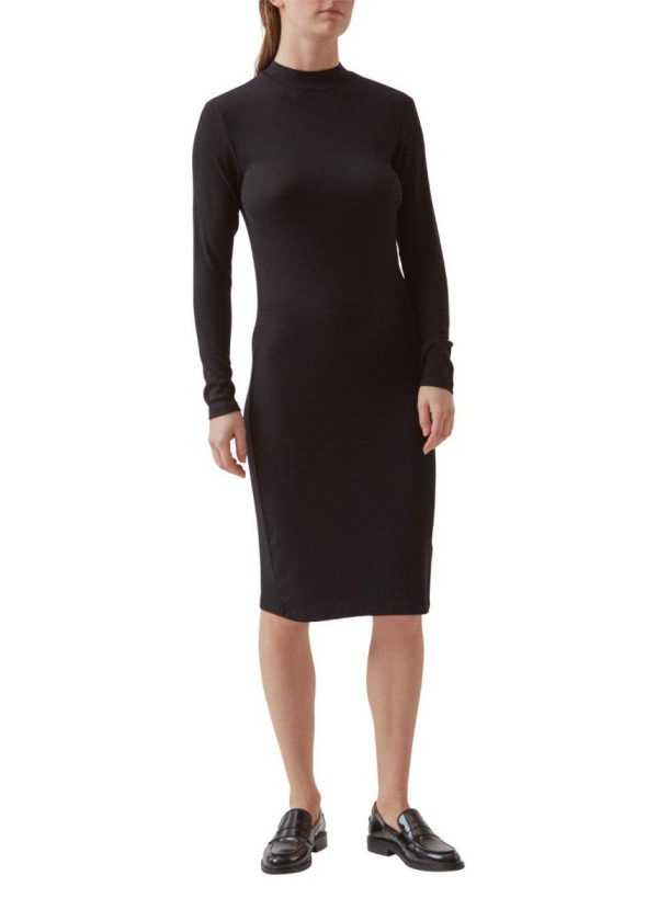 Krown LS t-neck dress - Black Sale