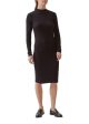 Krown LS t-neck dress - Black Sale