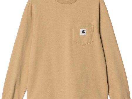 W L S Pocket T-Shirt - Dusty H Brown Online Sale