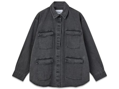 Classic Jeans Shirt - Washed Black For Sale