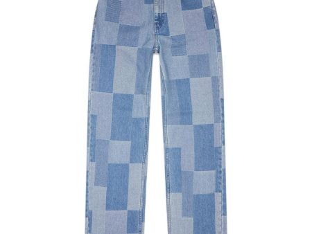 Carla Patch Jeans - Blue Hot on Sale