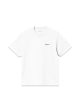 W S S Script Embroidery T-S - White   Black Fashion