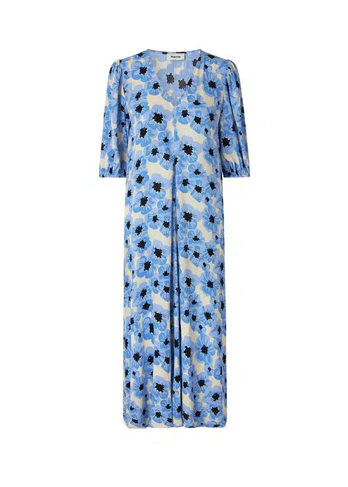 TorahMD print dress - Blue Pearl Flower Cheap