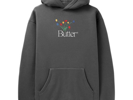 Bouquet Embroidered Pullover - Washed Black For Discount