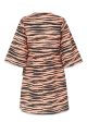 DasiaMD print wrap dress - Tiger Peach Online Sale