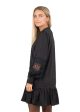 Katja Embroidery Dress - Black Supply