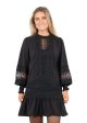 Katja Embroidery Dress - Black Supply