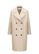 Women sailor coat pressed wool - Almond Online