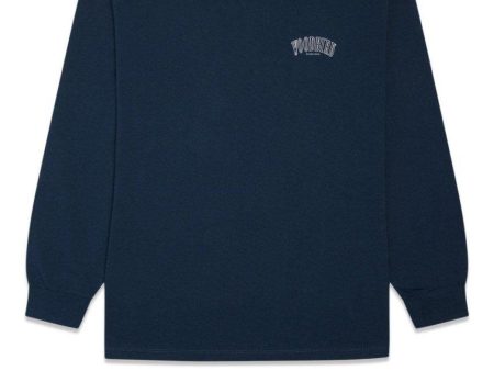 Hanes Over L S Tee - Navy For Cheap