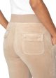 Del Ray Classic Velour Pant Pocket Design - Warm Taupe For Cheap